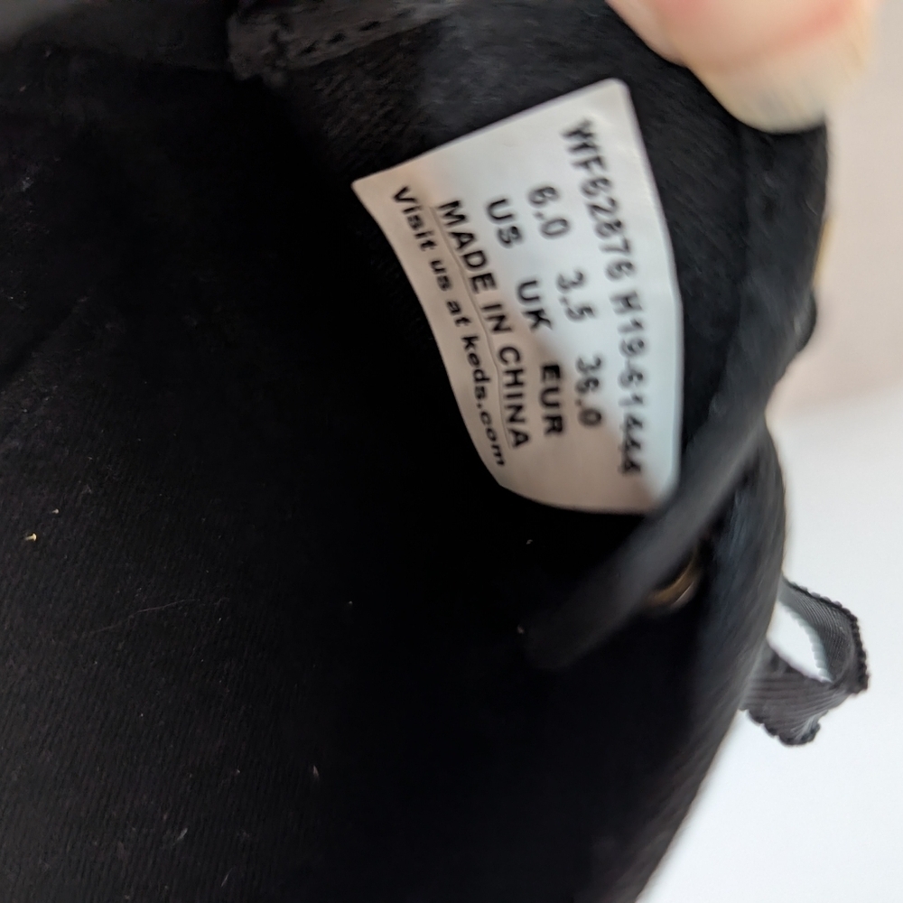 Keds x Kate Spade Glitter Leopard Sneakers Gold Black Ribbon Laces Size 6 EUC - Picture 12 of 14